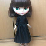 【okamesan6様専用】ブライス 黒ワンピース、ヘアバンドセット