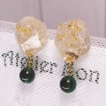 #107フラワーピアス・イヤリング_ホワイト