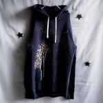 手描き Night sky of autumnパーカー men's