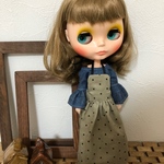 【送料無料】リカちゃん/ブライス コーデュロイジャンスカ、デニムトップスセット