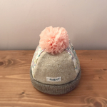 キッズ S ベビー チュールポンポン付き ニット帽 子供用 フルーツカシェ *帽子 Sサイズ