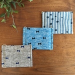 【送料無料】大きめマスク3枚セット*デニム×リボン*