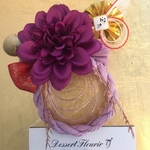 お正月 ミニしめ縄飾り  パープル