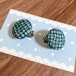 ショール留めクリップ緑b