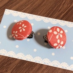 ショール留めクリップピンクa