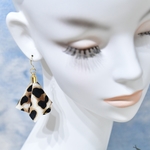 レオパードタッセルの大人イヤリング・ピアス