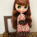 【送料無料】リカちゃん、ブライス 花柄ワンピース