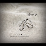 人気No.1★【再再販♥silver925オーバルピアス#228】