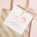 051ハート サンキューカード(正方形)