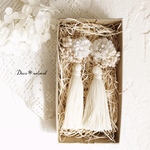 布花とタッセルイヤリング/ピアス*