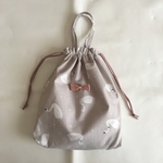 送料無料 スワンの中くらい(給食袋)巾着 No. 47