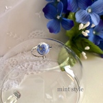 16kgp 忘れな草のドーム型リング