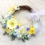 小さなお庭のナチュラルリースブーケ *ギフト ウェディング