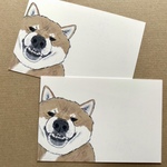 【赤柴】柴犬ポストカード2枚セット