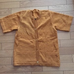 33  機械編み  半袖カーディガン