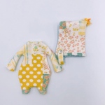 グリーンのふわふわルームウェア(サルエル)ととんがり帽子のセット