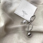 silver dot ball ピ アス/イヤリング