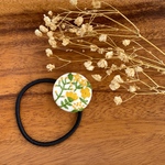 ボタニカルヘアゴム(イエロー・ホワイト)