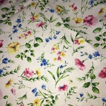 カラフルボタニカル コスモテキスタイル 花柄 白