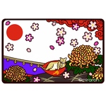 【送料無料】ICカードステッカー(花札 鉄砲)
