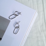 シルバー ミニチェーン ピアス/イヤリング