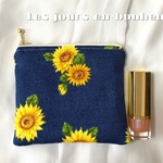 ひまわりミニふわふわポーチ