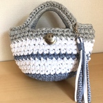 【j様オーダー品】 mini☺︎ころりんバッグ/モノトーン