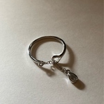 925シルバー シンプル シルバーリング 雫【silver925 】