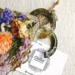 大ぶりC型フープ ピアス/イヤリング