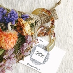 大ぶりC型フープ ピアス/イヤリング