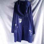 手描き 月とネオンコーディガン men's