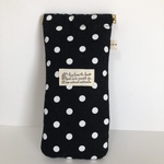 眼鏡ケース⑅◡̈*(ブラックドット)