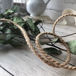 送料無料☆ジュートコードライトブラウン6mm幅08058