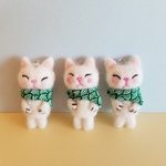 和猫キーホルダー シロ