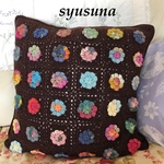 花のモチーフ*クッションカバー*送料無料