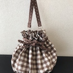 丸底巾着バッグ