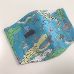 🐊ワニ🐊抗ウイルスガーゼの立体マスク 小学生サイズ キッズM 男の子
