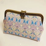 リバティ がま口 クラッチバッグ