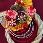 つまみ細工*しめ飾り