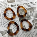 【4個】レオパード柄パーツ 78