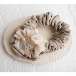 リネンとレースモチーフシュシュ✽