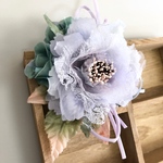 薄紫コサージュ 卒業/入学/結婚式