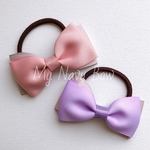 ダブルリボンのヘアゴム