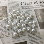 【130個】8mm半円パール 93