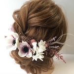 アネモネヘッドアクセサリー 結婚式卒業式