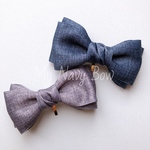 ツイード柄ダブルリボンのポニーフック