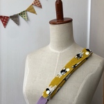 再4 水筒ショルダー肩紐カバー 黄色犬