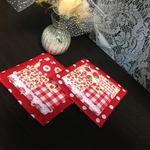 2枚組コースター YUWA いちご柄 ☆ハンドメイド☆ 3