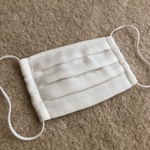 お鼻もお口もすっぽり♫ 4重ガーゼ プリーツマスク 白 幼児〜低学年くらい 3月14日にて販売終了