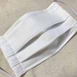 【送料無料】ホワイト*プリーツマスク